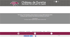 Desktop Screenshot of chateaudedurette.eu
