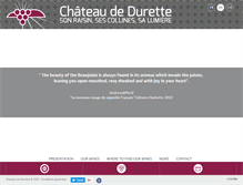 Tablet Screenshot of chateaudedurette.eu